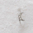 Load image into Gallery viewer, Tiny Crescent Moon Nose Ring • Pavé Diamond CZ • 20 Gauge Bendable Hoop • Rook • Tragus • Daith • Helix • Body Jewelry • Dainty Nose Hoop