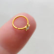 Load image into Gallery viewer, Modern Flower Nose Ring • Daisy Flower • Crystal Flower • Surgical Steel • Body Jewelry • Cute Nose Jewelry • 20 Gauge • Dainty • Feminine