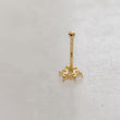 Load image into Gallery viewer, 14k Gold Sparkle Nose Bone