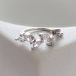 Load image into Gallery viewer, Marquise Vine Hoops • Bendable Hoop Earrings • Delicate Body Jewelry • Platinum Plate • 20 Gauge • Cubic Zirconia • Sparkle Hoops • Dainty