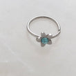 Load image into Gallery viewer, Modern Flower Nose Ring • Daisy Flower • Crystal Flower • Surgical Steel • Body Jewelry • Cute Nose Jewelry • 20 Gauge • Dainty • Feminine