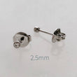 Load image into Gallery viewer, Titanium Diamond CZ Studs • Bezel Set • Implant Grade • Modern Style • Multiple Piercings • Ear Stack • Minimalist • Sparkle Studs • 20G