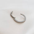 Load image into Gallery viewer, Micro Pavé Front Facing Clicker Hoops