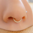 Load image into Gallery viewer, Micro Pavé Front Facing Clicker Hoops