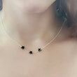Load image into Gallery viewer, Starry Night Necklace • Hematite Star Choker • Black Star Charms • Healing & Protection Jewelry • Star Choker • Celestial Jewelry