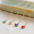 Load image into Gallery viewer, Evil Eye Necklace • Protection Amulet • Lucky Jewelry • Dainty Nazar Charm Necklace • 14K Gold Fill Evil Eye • Glass Evil Eye Talisman