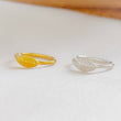 Load image into Gallery viewer, Little Leaf Nose Ring • Sterling Silver Nose Hoop • Cartilage Hoop • Feather Earrings • Dainty Nose Hoop • 20 Gauge • Gold Nose Ring