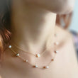 Load image into Gallery viewer, Tiny Star Necklace • Dainty Layering Necklace • Mother Of Pearl Star Charm • Delicate Gold star Choker • Mini Star