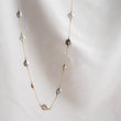 Load image into Gallery viewer, Multi Pearl Station Necklace • Mixed Pearls On A Delicate Chain • Dainty Colored Pearl necklace • Bridesmaid gift • Small Freshwater Pearls
