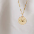Load image into Gallery viewer, 11:11 Necklace • Angel Number Charm • Make A Wish • Angel Time • Lucky Number Jewelry • Personalized Necklace Set • Waterproof Necklace