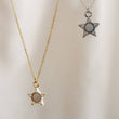 Load image into Gallery viewer, Opal Star Necklace • Dainty Layering Necklace • Celestial Jewelry • October Birthday Gift • CZ Diamond Accents