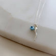 Load image into Gallery viewer, Tiny Italian Horn & Evil Eye Necklace • Good Luck Charms • Gold Italian Horn • Nazar Necklace • BFF Gift • Protection Amulets • Good Vibes