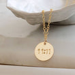 Load image into Gallery viewer, 11:11 Necklace • Angel Number Charm • Make A Wish • Angel Time • Lucky Number Jewelry • Personalized Necklace Set • Waterproof Necklace