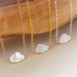 Load image into Gallery viewer, Cute Little Cloud Necklace • Mother of Pearl Cloud • Dainty Carved Cloud Charm • Cloud Jewelry • Dreamy Cloud Jewelry