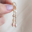 Load image into Gallery viewer, Multi Pearl Drop Earrings • Mixed Pearl Drops • Dainty Colored Pearls • Bridesmaid gift • Small Freshwater Pearls • Baroque Pearl Drops