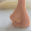 Load image into Gallery viewer, 14K Gold Butterfly Nose Screw • 20 Gauge Nose Stud • Tiny Gold Butterfly • Dainty Nose Jewelry • Gift for Her • Nature Lover • Waterproof