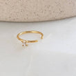 Load image into Gallery viewer, Tiny CZ Gemstone Nose Ring • Pretty & Delicate Nose Hoop • 20 Gauge Surgical Steel • Dainty Nose Ring •