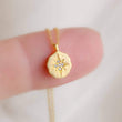 Load image into Gallery viewer, Compass Rose Necklace • Diamond CZ North Star • Gold Compass Necklace • Graduation Gift • Long Distance Friend • Layering Necklace