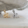 Load image into Gallery viewer, CZ Diamond Snake Stud • Flat Back Earrings • 16 Gauge Screw Back Studs • 316L Surgical Steel • Comfort Fit • Sleep In Earrings
