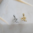 Load image into Gallery viewer, CZ Diamond Snake Stud • Flat Back Earrings • 16 Gauge Screw Back Studs • 316L Surgical Steel • Comfort Fit • Sleep In Earrings