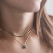 Load image into Gallery viewer, Gemstone Star Necklace • Lapis Lazuli Star Charm • Turquoise Star Necklace • Green Chalcedony Star Pendant • Layering Necklace • Gift