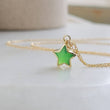 Load image into Gallery viewer, Gemstone Star Necklace • Lapis Lazuli Star Charm • Turquoise Star Necklace • Green Chalcedony Star Pendant • Layering Necklace • Gift