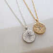 Load image into Gallery viewer, Compass Rose Necklace • Diamond CZ North Star • Gold Compass Necklace • Graduation Gift • Long Distance Friend • Layering Necklace