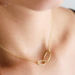 Load image into Gallery viewer, Oval Links Necklace • Linked Pendant • Infinity Necklace • Family Necklace • Sister Necklace • Necklace For Mom • Eternity Links