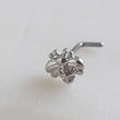 Load image into Gallery viewer, Little Bee Nose Stud • 20 Gauge L Bend • Nose Jewelry • Cubic Zirconia Accents • Cute Body Jewelry • Waterproof