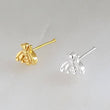 Load image into Gallery viewer, Tiny Bee Nose Bone • 24 Gauge • Sterling Silver Nose Jewelry • Little Bee Nose Stud • Small Nose Piercing