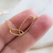 Load image into Gallery viewer, Oval Links Necklace • Linked Pendant • Infinity Necklace • Family Necklace • Sister Necklace • Necklace For Mom • Eternity Links
