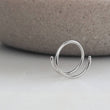 Load image into Gallery viewer, Double Nose Hoop • Spiral Nose Ring • 20 Gauge Surgical Steel • Double Twist • Double Piercing