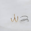Load image into Gallery viewer, Double Nose Hoop • Spiral Nose Ring • 20 Gauge Surgical Steel • Double Twist • Double Piercing