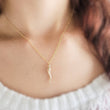 Load image into Gallery viewer, Italian Horn Necklace • Good Luck Charm • Italy Horn • Birthstone Necklace • Necklace Set • Layered Necklaces • Birthday Gift • Amulet Charm