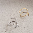 Load image into Gallery viewer, Double Nose Hoop • Spiral Nose Ring • 20 Gauge Surgical Steel • Double Twist • Double Piercing