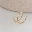 Load image into Gallery viewer, Double Nose Hoop • Spiral Nose Ring • 20 Gauge Surgical Steel • Double Twist • Double Piercing