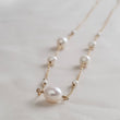 Load image into Gallery viewer, Multi white pearl station necklace - By Studio Blue