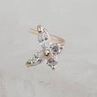Load image into Gallery viewer, 14K Gold & Cubic Zirconia Butterfly L-Bend Nose Stud - by Studio Blue