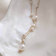 Load image into Gallery viewer, Multi white pearl station necklace - By Studio Blue