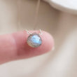 Load image into Gallery viewer, Faceted Teardrop Labradorite Necklace by Studio Blue