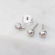 Load image into Gallery viewer, 14K Gold Studs • Tiny Ball Studs • Delicate Stud Earrings • Minimalist Earrings • Round Gold Studs • Post Earring • Ball Studs • Dainty Stud