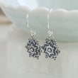 Load image into Gallery viewer, Bronze or Sterling silver Mandala drop earrings by Studio Blue on Etsy