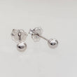 Load image into Gallery viewer, 14K Gold Studs • Tiny Ball Studs • Delicate Stud Earrings • Minimalist Earrings • Round Gold Studs • Post Earring • Ball Studs • Dainty Stud
