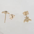 Load image into Gallery viewer, 14k Gold Little Bee Studs • Dainty Bee Earrings • Bumble Bee Studs • 14 Karat Gold Bees • Little Bee Earring Studs • Delicate Bee Jewelry