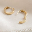 Load image into Gallery viewer, Solid 14K yellow Gold, Squared Modern style Hoop earrings. Click in style. By Studio Blue on Etsy