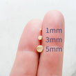 Load image into Gallery viewer, Tiny Dot Stud Earrings • Choose Your Size • Pair of Gold or Silver Studs • Small Stud Earrings • Minimalist Earrings • Delicate Gold Studs