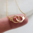 Load image into Gallery viewer, Handcuff Necklace • Best Friend Gift • Silver Handcuff Choker • Gold Handcuffs • Couple Gift • Partners In Crime • Edgy Jewelry • Punk Style