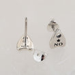 Load image into Gallery viewer, Sterling Silver Ouija Board-inspired stud earrings. Yes & No, Moon & Star. By Studio Blue on Etsy