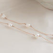 Load image into Gallery viewer, Pretty Pearl Choker • White Freshwater Pearls • Layering Choker • Wedding Jewelry • Thin Gold Chain • Dainty Necklace • Bridesmaid Gift