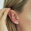 Load image into Gallery viewer, Tiny Dot Stud Earrings • Choose Your Size • Pair of Gold or Silver Studs • Small Stud Earrings • Minimalist Earrings • Delicate Gold Studs